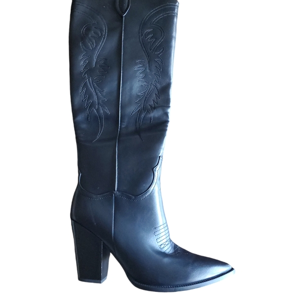 ISMO Black Tall Chunky Boot (SZ11) - Picture 8 of 11